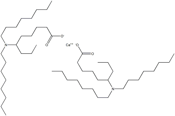 Bis[6-(dioctylamino)nonanoic acid]calcium salt Struktur