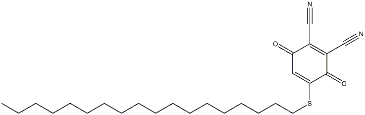 2,3-Dicyano-5-(octadecylthio)-1,4-benzoquinone Struktur