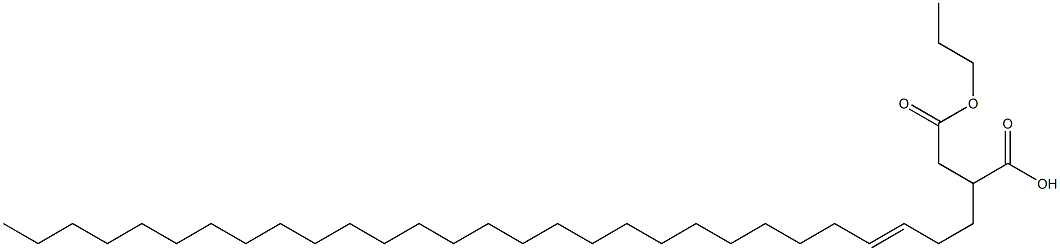 2-(3-Nonacosenyl)succinic acid 1-hydrogen 4-propyl ester Struktur