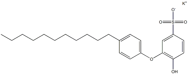 6-Hydroxy-4'-undecyl[oxybisbenzene]-3-sulfonic acid potassium salt Struktur