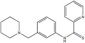 N-[3-(1-Piperidinylmethyl)phenyl]pyridine-2-carbothioamide Struktur