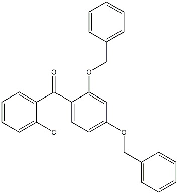 2,4-Bis(benzyloxy)-2'-chlorobenzophenone Struktur