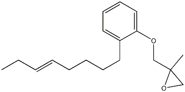 2-(5-Octenyl)phenyl 2-methylglycidyl ether Struktur