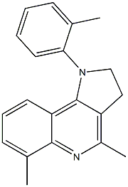 1-(2-Methylphenyl)-4-methyl-6-methyl-2,3-dihydro-1H-pyrrolo[3,2-c]quinoline Struktur