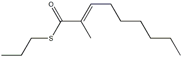 2-Methyl-2-nonenethioic acid S-propyl ester Struktur