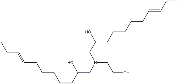 1,1'-[(2-Hydroxyethyl)imino]bis(8-undecen-2-ol) Struktur