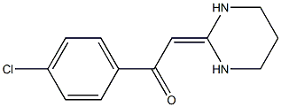 2-(4-Chlorophenacylidene)hexahydropyrimidine Struktur