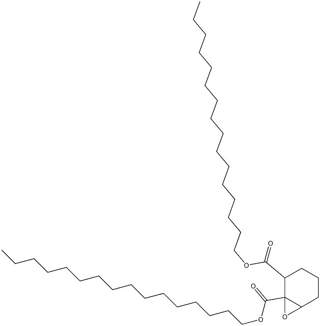 7-Oxabicyclo[4.1.0]heptane-1,2-dicarboxylic acid dihexadecyl ester Struktur