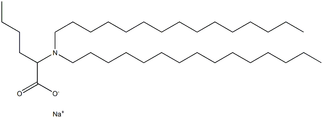 2-(Dipentadecylamino)hexanoic acid sodium salt Struktur