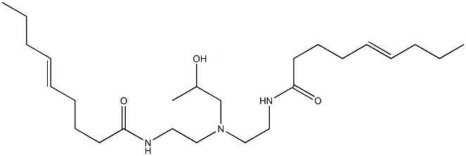 N,N'-[2-Hydroxypropyliminobis(2,1-ethanediyl)]bis(5-nonenamide) Struktur