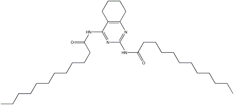 N,N'-[(5,6,7,8-Tetrahydroquinazoline)-2,4-diyl]bis(dodecanamide) Struktur