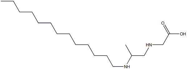 N-[2-(Tridecylamino)propyl]aminoacetic acid Struktur