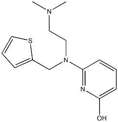 N,N-Dimethyl-N'-(6-hydroxypyridin-2-yl)-N'-(2-thienylmethyl)-1,2-ethanediamine Struktur