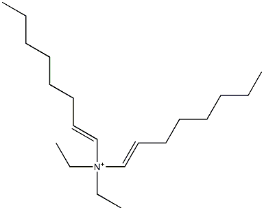 N,N-Diethyl-N,N-di(1-octenyl)aminium Struktur