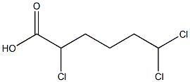 2,6,6-Trichlorohexanoic acid Struktur