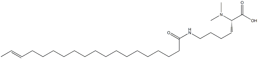 N6-(17-Nonadecenoyl)-N2,N2-dimethyllysine Struktur