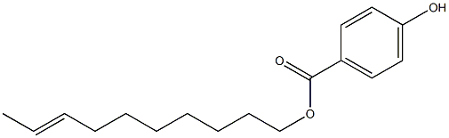 4-Hydroxybenzoic acid 8-decenyl ester Struktur