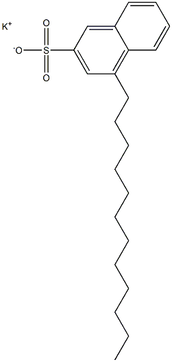 4-Dodecyl-2-naphthalenesulfonic acid potassium salt Struktur