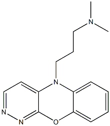 5-(3-Dimethylaminopropyl)-5H-pyridazino[3,4-b][1,4]benzoxazine Struktur