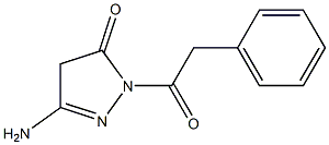 3-Amino-1-(phenylacetyl)-1H-pyrazol-5(4H)-one Struktur