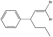 1,1-Dibromo-3-phenyl-1-hexene Struktur