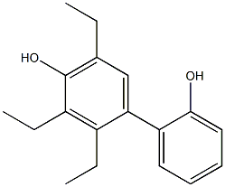 2,3,5-Triethyl-1,1'-biphenyl-2',4-diol Struktur