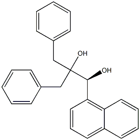 [S,(-)]-2-Benzyl-1-(1-naphtyl)-3-phenyl-1,2-propanediol Struktur