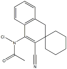 4-(Chloroacetylamino)spiro[naphthalene-2(1H),1'-cyclohexane]-3-carbonitrile Struktur