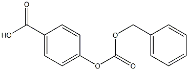 p-(Benzyloxycarbonyloxy)benzoic acid Struktur