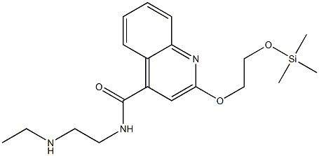 2-(2-Trimethylsilyloxyethoxy)-N-[2-(ethylamino)ethyl]-4-quinolinecarboxamide Struktur