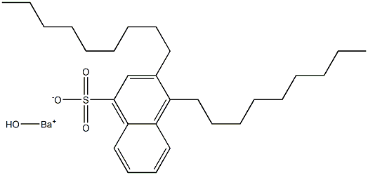 3,4-Dinonyl-1-naphthalenesulfonic acid hydroxybarium salt Struktur