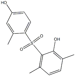 2,4'-Dihydroxy-2',3,6-trimethyl[sulfonylbisbenzene] Struktur