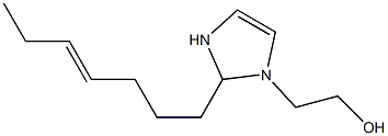 1-(2-Hydroxyethyl)-2-(4-heptenyl)-4-imidazoline Struktur