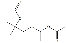 1,4-Dimethylhexane-1,4-diol diacetate Struktur