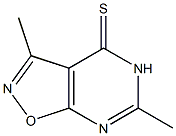 3,6-Dimethylisoxazolo[5,4-d]pyrimidine-4(5H)-thione Struktur