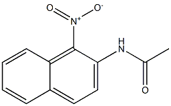 N-(1-Nitro-2-naphtyl)acetamide Struktur