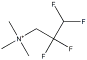 2,2,3,3-Tetrafluoro-N,N,N-trimethyl-1-propanaminium Struktur