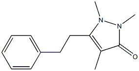 1,2,4-Trimethyl-5-(2-phenylethyl)-1H-pyrazol-3(2H)-one Struktur