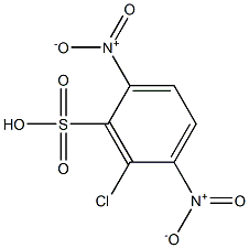 6-Chloro-2,5-dinitrobenzenesulfonic acid Struktur