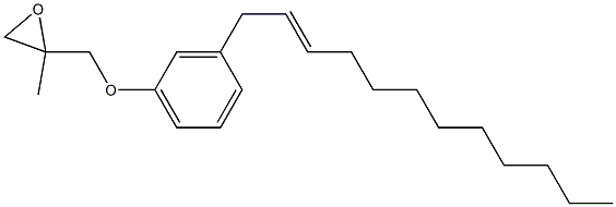 3-(2-Dodecenyl)phenyl 2-methylglycidyl ether Struktur