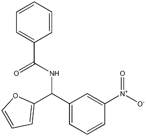 N-[(3-Nitrophenyl)(2-furyl)methyl]benzamide Struktur