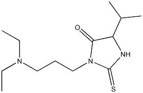 3-(3-Diethylaminopropyl)-5-isopropyl-2-thioxoimidazolidin-4-one Struktur