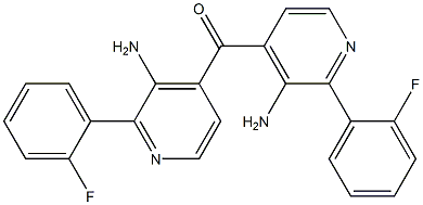 2-Fluorophenyl(3-amino-4-pyridinyl) ketone Struktur