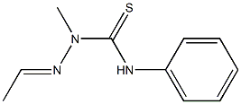 1-Methyl-1-(ethylideneamino)-3-phenylthiourea Struktur