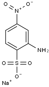 2-Amino-4-nitrobenzenesulfonic acid sodium salt Struktur