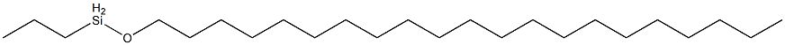 Propyl(henicosyloxy)silane Struktur