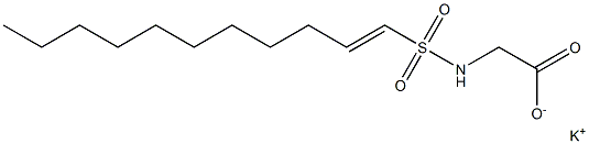 N-(1-Undecenylsulfonyl)glycine potassium salt Struktur