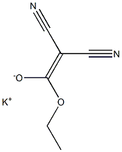 Potassium 1-ethoxy-2,2-dicyanoethene-1-olate Struktur