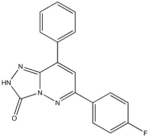 6-(4-Fluorophenyl)-8-phenyl-1,2,4-triazolo[4,3-b]pyridazin-3(2H)-one Struktur