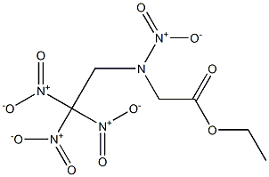 N-Nitro-N-(2,2,2-trinitroethyl)glycine ethyl ester Struktur